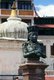 Nepal: A statue of a former Nepalese queen at Bodhnath (Boudhanath), Kathmandu